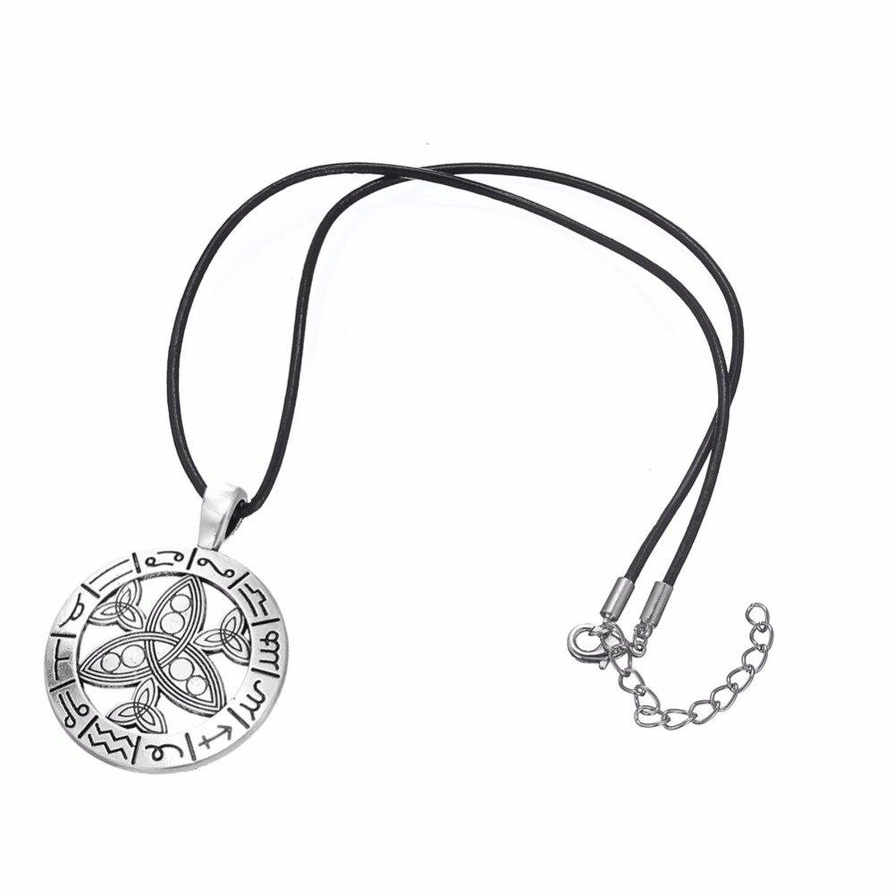 Trinity Knot Tibetan Round Amulet Necklace-Necklaces-Innovato Design-Innovato Design