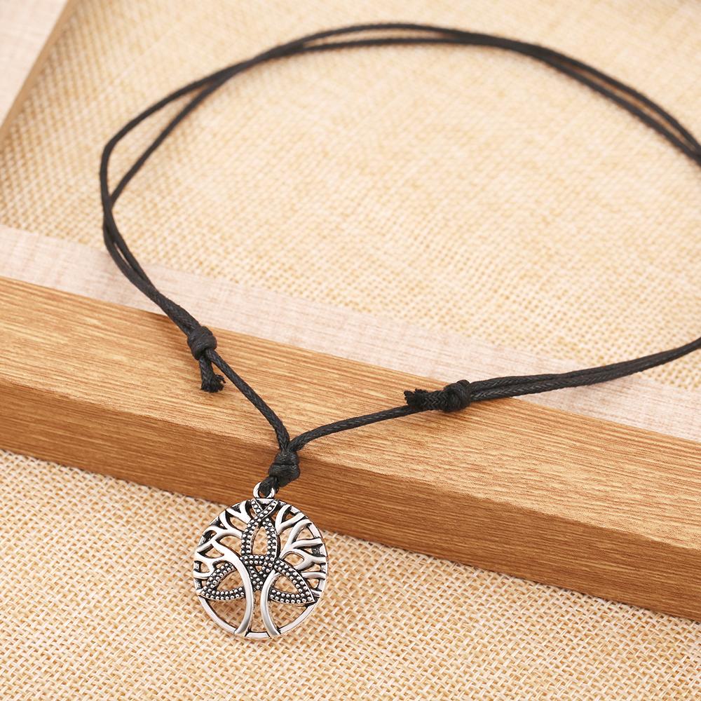 Celtic Trinity Love Symbol Tree of Life Pendant-Necklaces-Innovato Design-Silver-Innovato Design