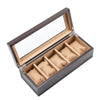 5 Slots Wooden Watch and Jewelry Storage Box with Window - InnovatoDesign