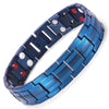 Large Titanium Blue Magnetic Bracelet with Adjusting Tool