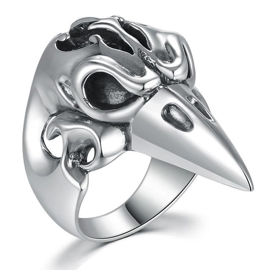 Gothic Eagle 925 Sterling Silver Punk Rock Biker Ring-Rings-Innovato Design-7-Innovato Design