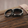Black Stainless Steel with Forever Love Engraved Couple Ring - InnovatoDesign