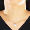 Stainless Steel Silver Shield and Cross Pendant Necklace - InnovatoDesign
