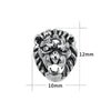 Lion Design Stainless Steel Punk Stud Earrings-Earrings-Innovato Design-Innovato Design