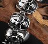 Men’s Stainless Steel Gothic Viking Skull Bracelet-Skull Bracelet-Innovato Design-Innovato Design