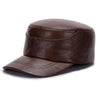Genuine Cowhide Leather Military Cap