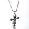 Orthodox Cross with Jesus of Nazareth Pendant Necklace - InnovatoDesign