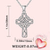 925 Sterling Silver Fine Irish Celtic Cross Infinity Knot Pendant Necklace - InnovatoDesign