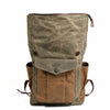 Vintage Canvas & Leather 20 Litre Travel Backpack - InnovatoDesign