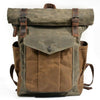 Vintage Canvas & Leather 20 Litre Travel Backpack - InnovatoDesign