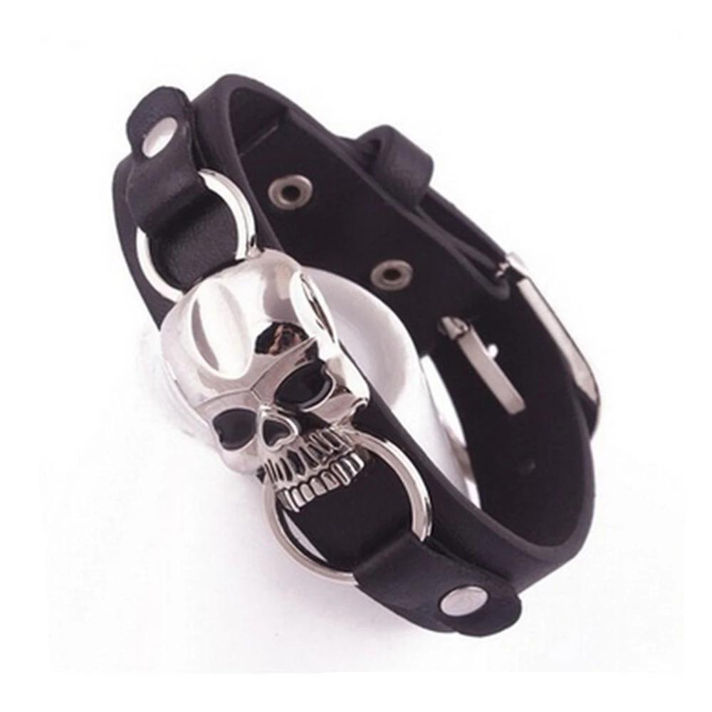Vintage Retro Skull Leather Bracelet-Skull Bracelet-Innovato Design-Innovato Design