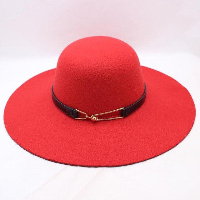 Vintage Felt Sun Floppy Hat for Men and Women-Hats-Innovato Design-Red-Innovato Design