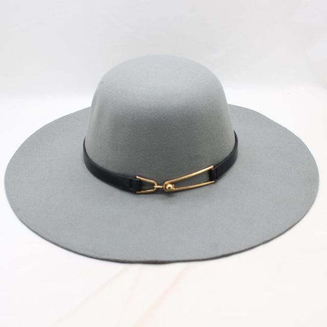 Vintage Felt Sun Floppy Hat for Men and Women-Hats-Innovato Design-Grey-Innovato Design