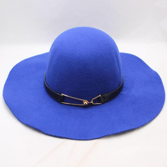 Vintage Felt Sun Floppy Hat for Men and Women-Hats-Innovato Design-Royal Bue-Innovato Design