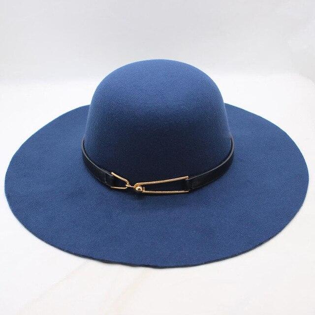 Vintage Felt Sun Floppy Hat for Men and Women-Hats-Innovato Design-Navy-Innovato Design