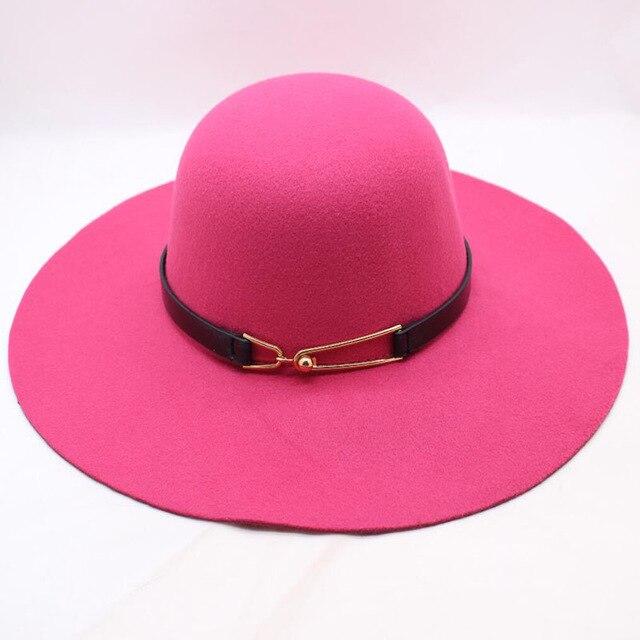 Vintage Felt Sun Floppy Hat for Men and Women-Hats-Innovato Design-Rose Red-Innovato Design