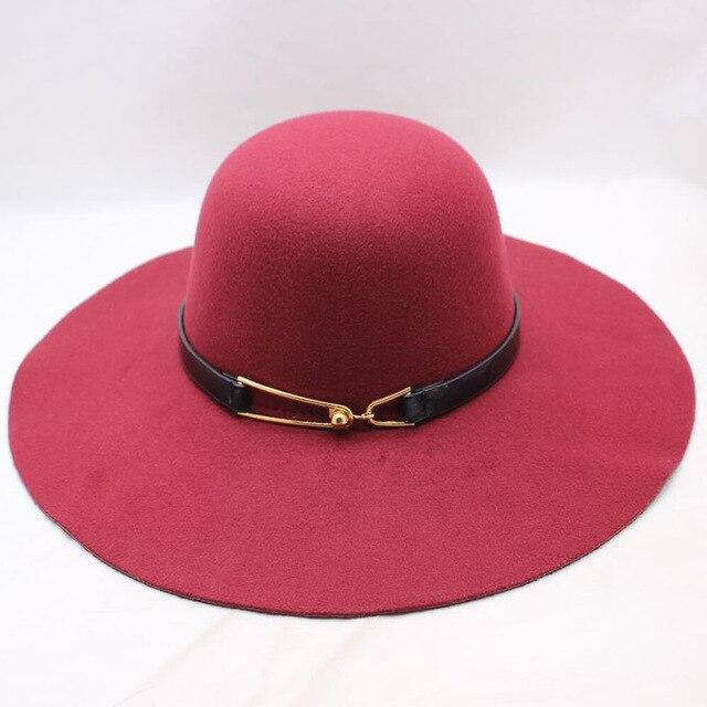 Vintage Felt Sun Floppy Hat for Men and Women-Hats-Innovato Design-Red Wine-Innovato Design