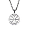 Nordic Helm of Awe Stainless Steel Pendant with Link Chain Necklace - InnovatoDesign
