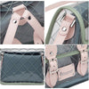 Green Pink Transparent Ladies School Backpack-clear backpack-Innovato Design-Innovato Design