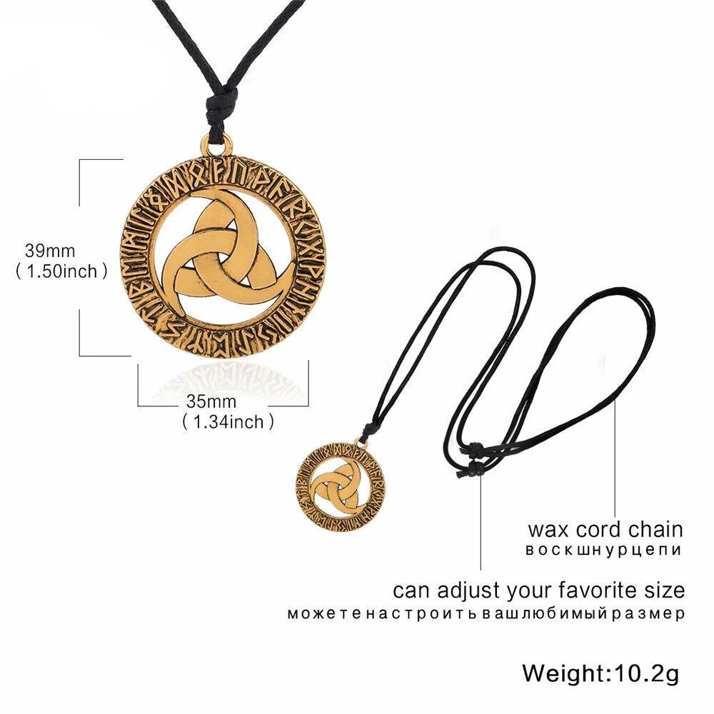 Scandinavian Valknut Design with Trinity Knot-Necklaces-Innovato Design-Silver-Innovato Design