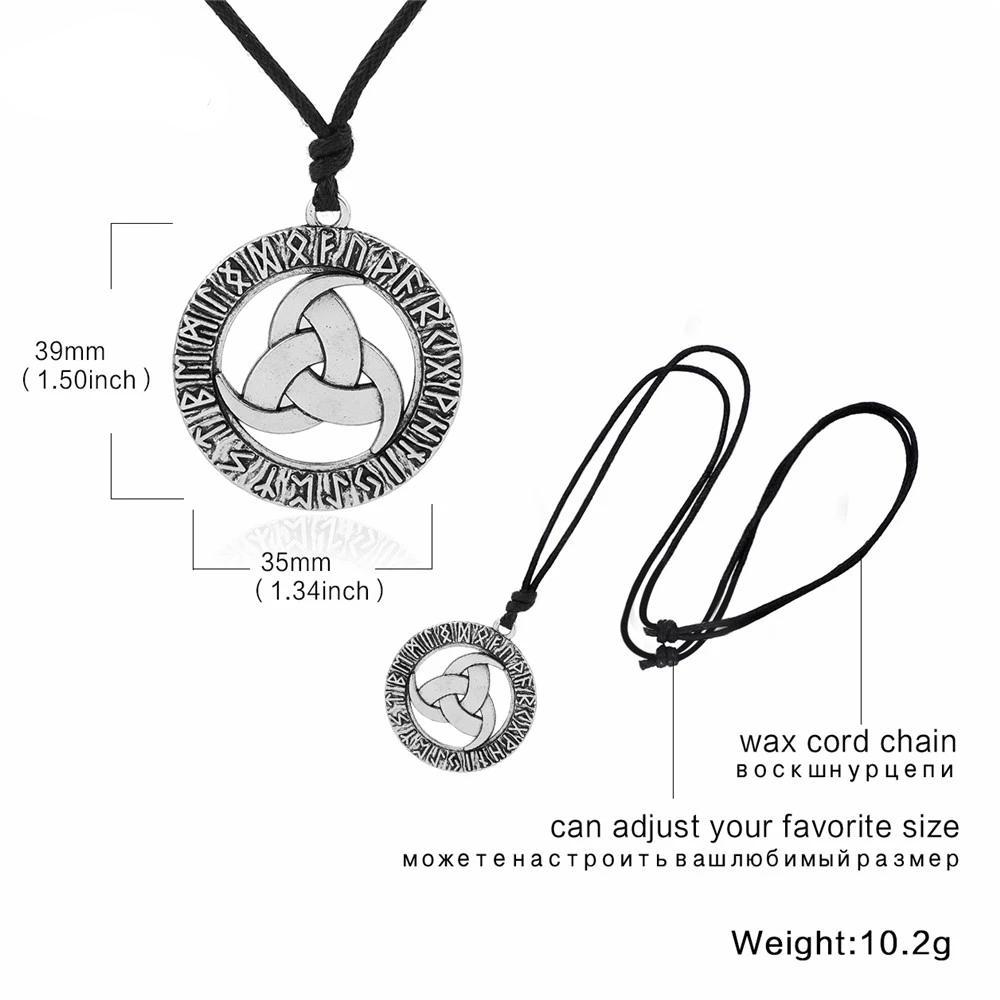 Scandinavian Valknut Design with Trinity Knot-Necklaces-Innovato Design-Silver-Innovato Design