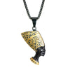 Ancient Egypt Queen Nefertiti 316L Stainless Steel Hip-hop Pendant Necklace