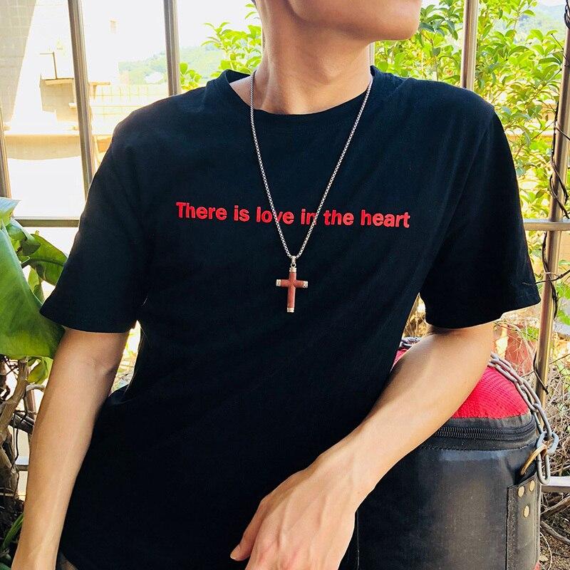 Vintage Silver & Rosewood Cross Pendant Necklace with 24" Chain-Necklaces-Innovato Design-Innovato Design