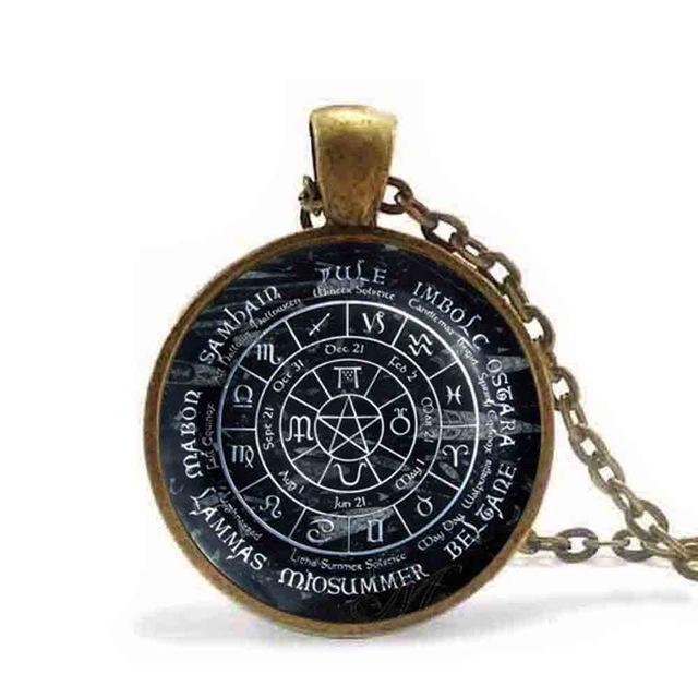 Mayan Calendar Bronze Pendant with Archaeological Glass Image-Pocket Watch-Innovato Design-Alfa-Innovato Design