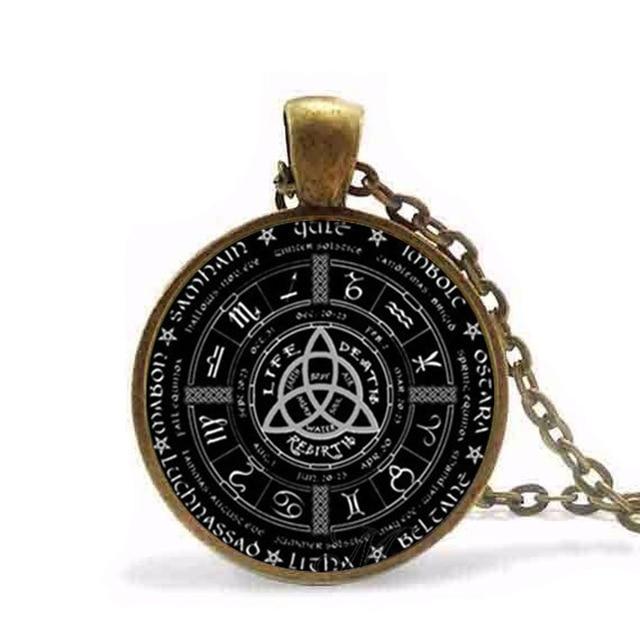Mayan Calendar Bronze Pendant with Archaeological Glass Image-Pocket Watch-Innovato Design-Tita-Innovato Design