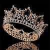 Queen's Dream Rhinestone Gold Color Crown with Zircon Crystals - InnovatoDesign