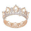 Queen's Dream Rhinestone Gold Color Crown with Zircon Crystals - InnovatoDesign