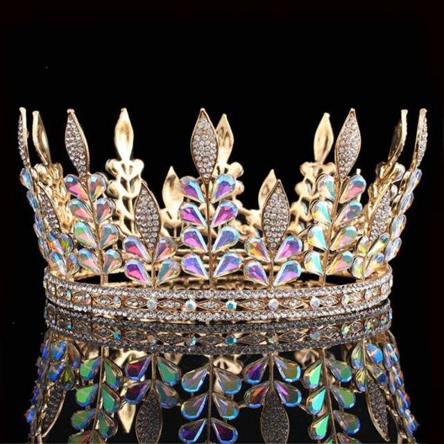 King and Queen Tiara Rainbow Tiara Crown-Crowns-Innovato Design-Gold-Innovato Design