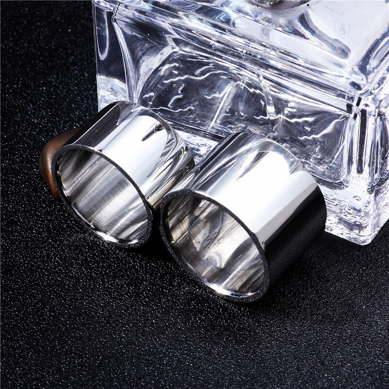 14mm & 18mm Silver Polished Titanium Ring-Rings-Innovato Design-14mm-8-Innovato Design