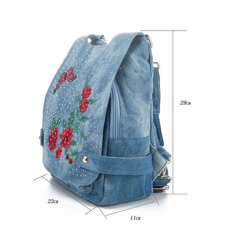 Blue Denim School 20 Litre Backpack Capacity 20 Litre-Denim Backpacks-Innovato Design-Innovato Design