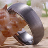 8mm Classic Matte Domed Silver Tungsten Wedding Ring-Rings-Innovato Design-6-Innovato Design