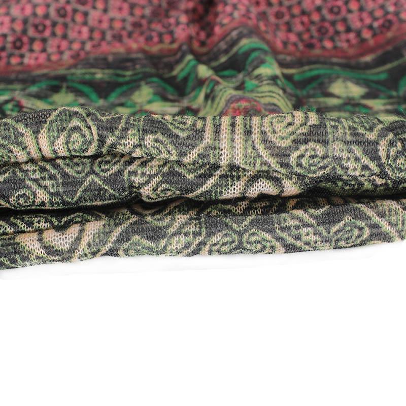 Multicolored Washed-out Floral Beanie, Skullie or Scarf-Hats-Innovato Design-Green-Innovato Design