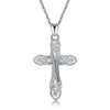 Celtics Knot Cross Fashion Pendant Necklace 925 Sterling Silver - InnovatoDesign