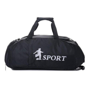 Two Way Multifunctional 36 to 55 Litre Sports Backpack with Shoe Compartment-Sport Backpacks-Innovato Design-Black-Innovato Design