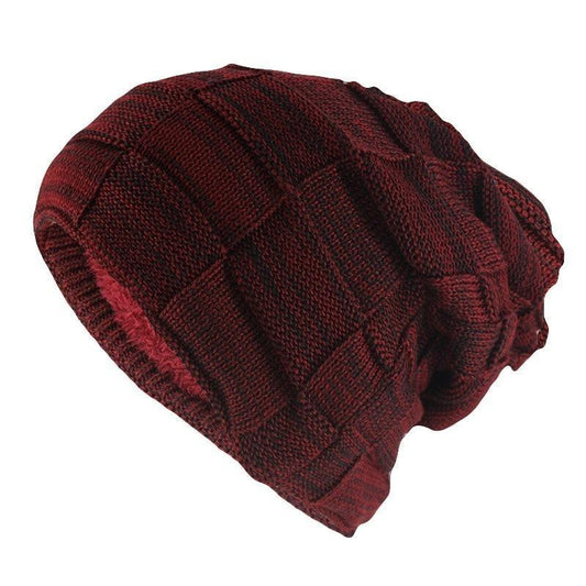 Hip-hop Wool Winter Skullie, Beanie or Knit Hat-Hats-Innovato Design-Red-Innovato Design