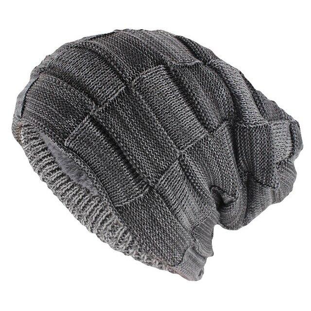 Hip-hop Wool Winter Skullie, Beanie or Knit Hat-Hats-Innovato Design-Gray-Innovato Design