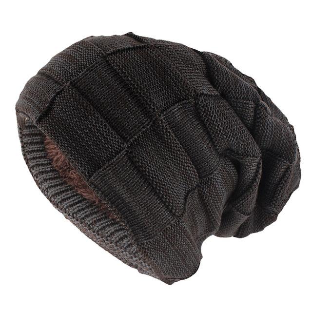 Hip-hop Wool Winter Skullie, Beanie or Knit Hat-Hats-Innovato Design-Brown-Innovato Design