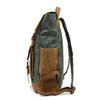 Two Tone Genuine Leather 20 to 35 Liter Backpack-Canvas and Leather Backpack-Innovato Design-Coffee-Innovato Design