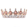 Baroque Silver & Gold Round Crystal Wedding Crown Tiara - InnovatoDesign