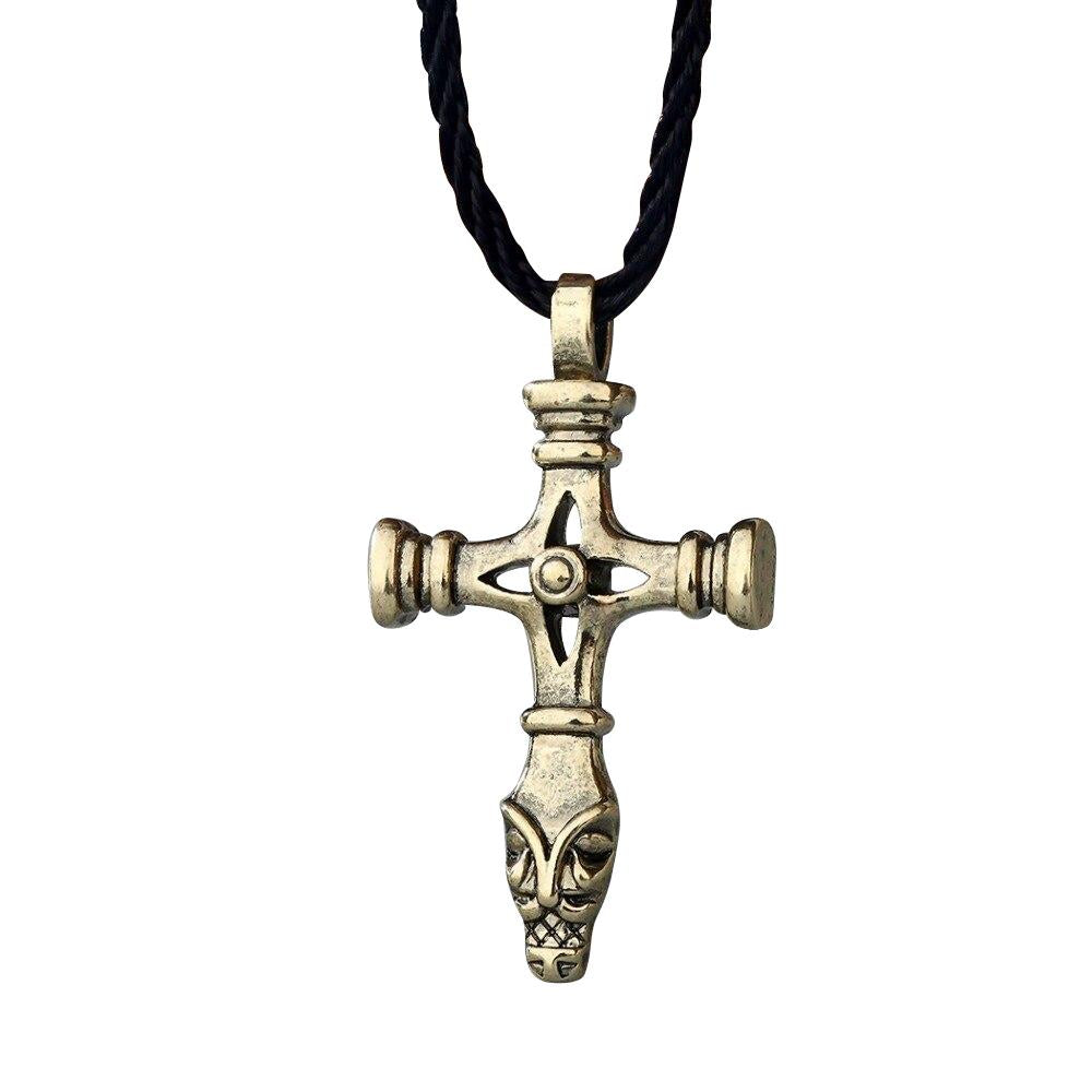 Celtic Cross Statement Pendant Necklaces with Rope Chain-Necklaces-Innovato Design-Gold-20 inch-Innovato Design