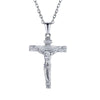 925 Sterling Silver Jesus Christ Catholic Crucifix Pendant with Chain Necklace - InnovatoDesign