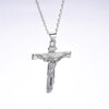 925 Sterling Silver Jesus Christ Catholic Crucifix Pendant with Chain Necklace - InnovatoDesign