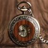 Luxury Wooden Pocket Watch Antique with Chain-Pocket Watch-Innovato Design-Innovato Design
