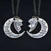 Mother and Daughter Half Heart and Moon Pair Necklace - InnovatoDesign