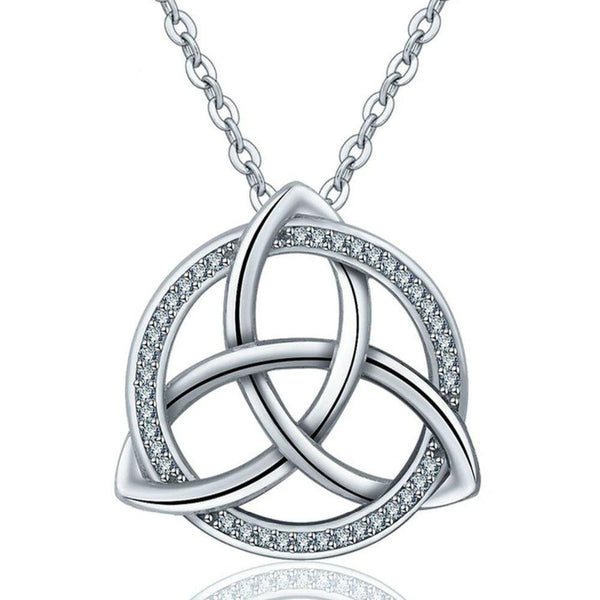 Celtic Triquetra / Trinity Knot 925 Sterling Silver Pendant Necklace - InnovatoDesign