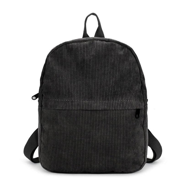Corduroy Medium Size Schoolbag in 5 Colors - InnovatoDesign